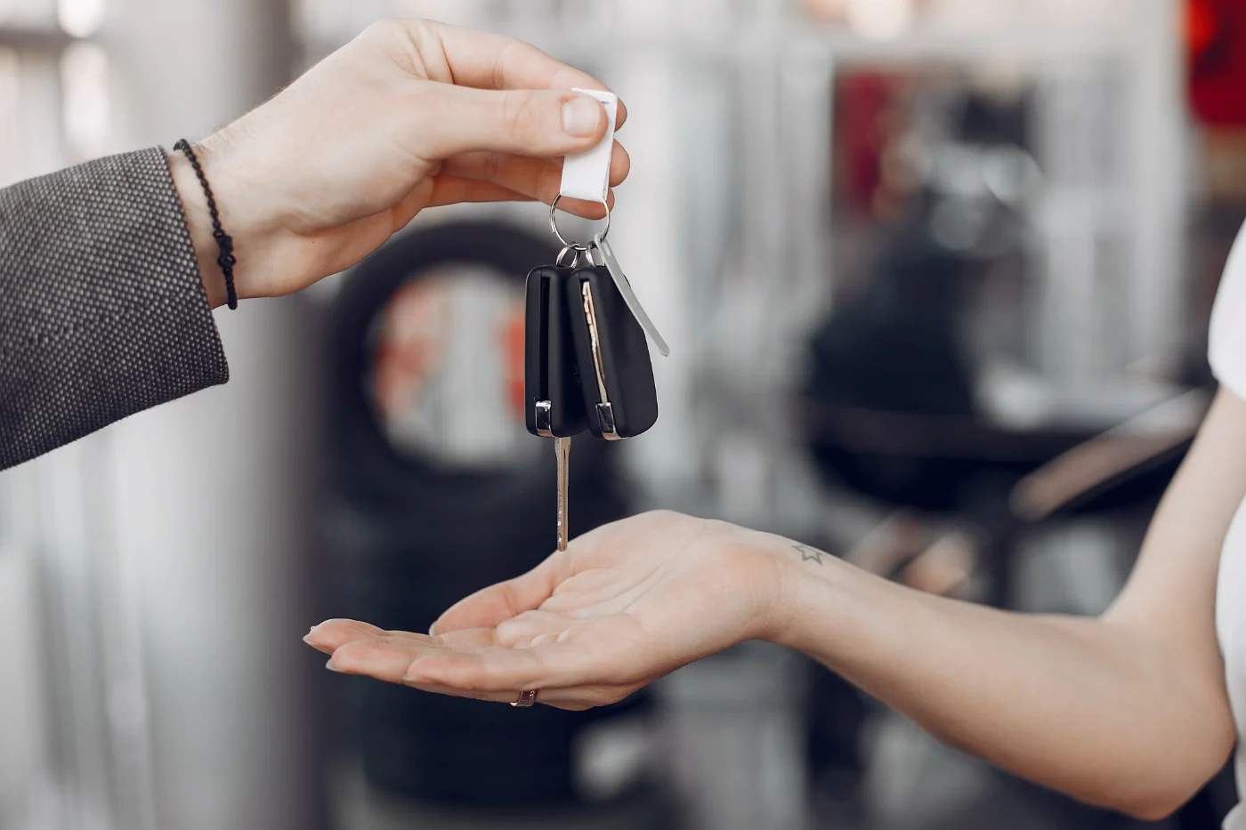 Car Keys in Car Salon